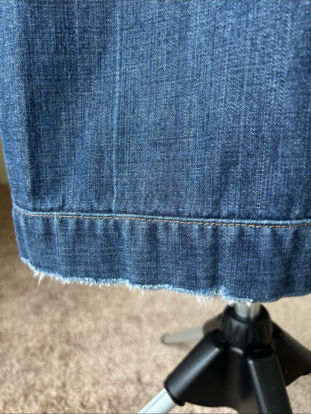 7 For All Mankind Bootcut Jeans in Medium Blue Fade - Picture 14 of 16
